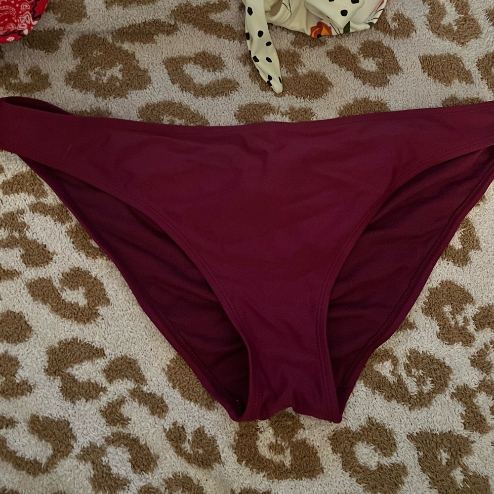 Maroon bikini bottoms